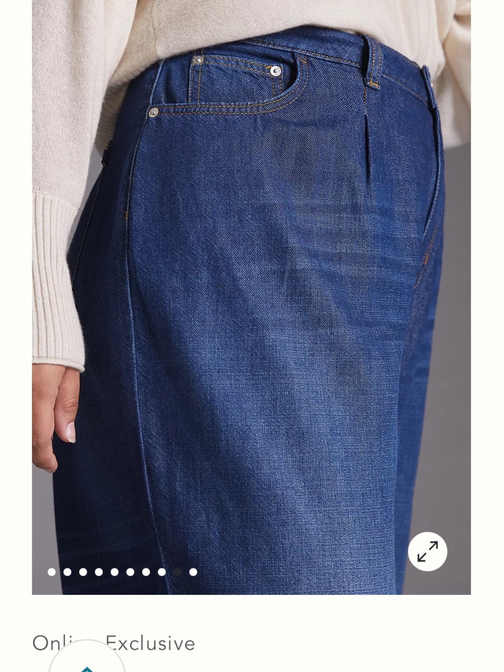 Nwot Pilcro The Breaker
Relaxed Jeans dark wash barrel fall denim casual $200 - Picture 6 of 16